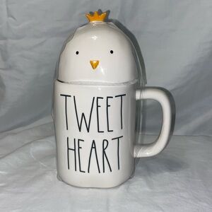Rae Dunn “Tweet Heart” mug with chick topper. New. Adorable!